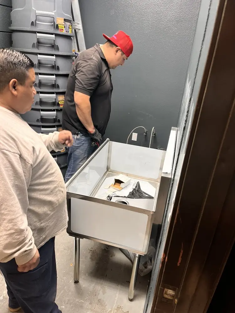 Commercial plumbing and sink installation in Acodale